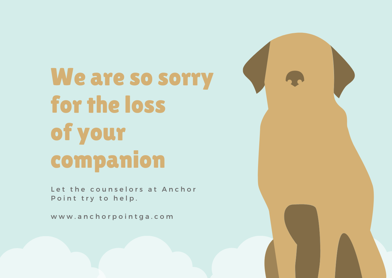 Pet grief counseling at Anchor Point
